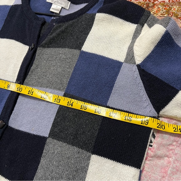 Vintage Checkered Cardigan S - Picture 6 of 8